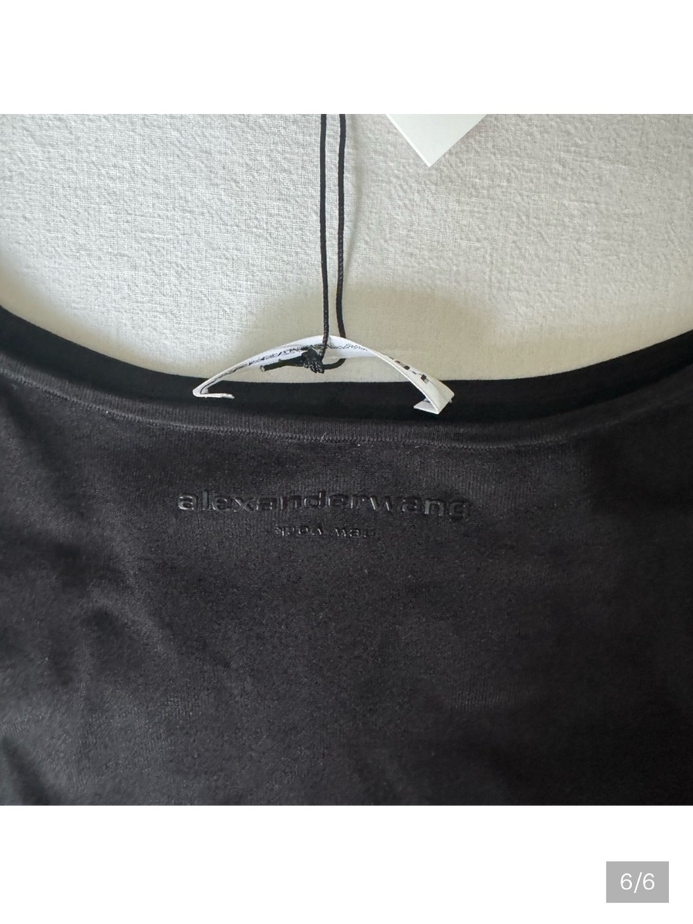 NWT Alexander Wang Scoop Neck Tank Printed High Density Logo - Picture 7 of 15